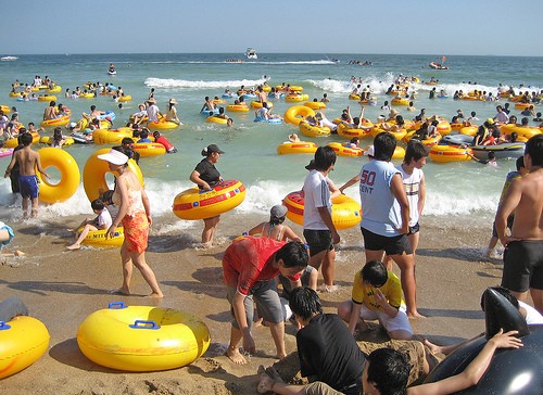 Une des plages les plus fréquentées au monde ! - 7 07 korea 73907 Une des plages les plus fréquentées au monde !